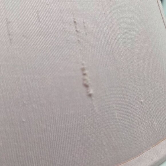 Vintage Pink Fabric Lamp Shade Bell Style With Brass Fitting - Picture 6 of 9